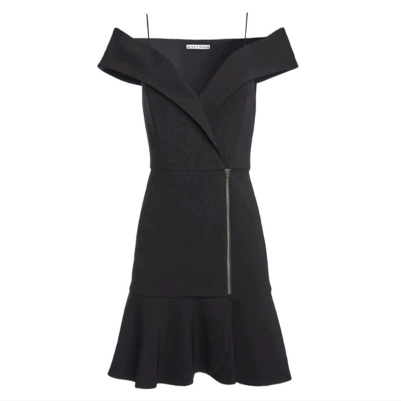 Alice + olivia dash off shoulder dress Size 4 $395 - Picture 2 of 16
